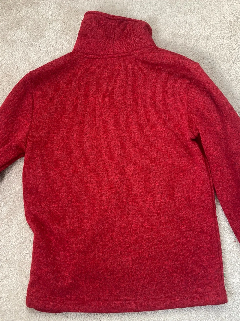 Old Navy Men's Red Shawl Collar Button-Neck Sweater